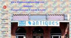 Desktop Screenshot of bluemoonantiqueshop.com